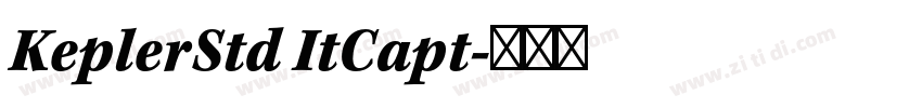 KeplerStd ItCapt字体转换